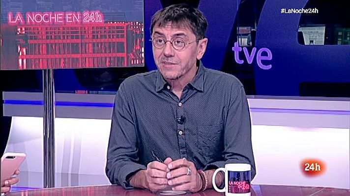 La noche en 24h - Juan Carlos Monedero: "Echenique ha estado sobrecargado de tareas"