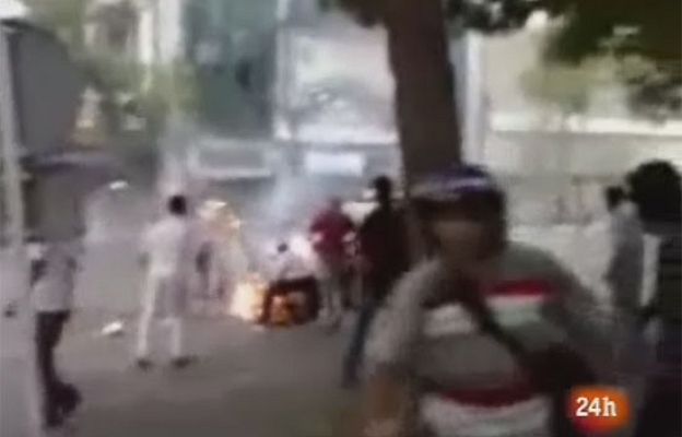  - Imágenes de disturbios en Teherán