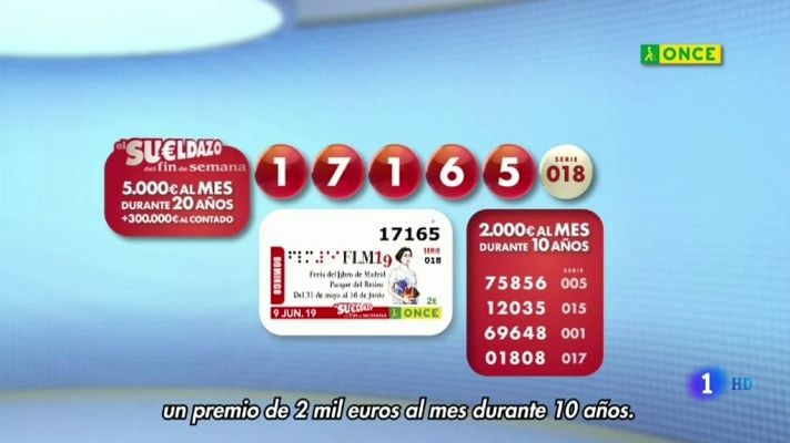 Sorteos ONCE - Sorteo ONCE - 09/06/19