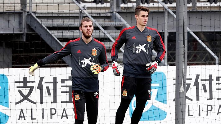 Telediario 1 - Kepa le gana la partida a De Gea ante Suecia