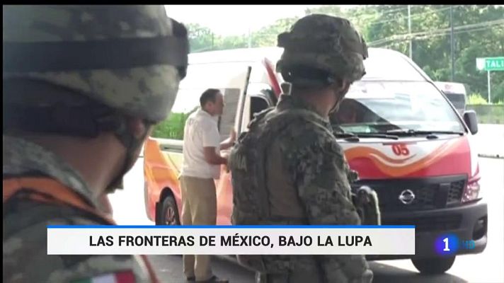 Telediario 1 - México reforzará el control migratorio con el despliegue de 6.000 elementos de la Guardia Nacional