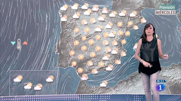 El tiempo - Hoy, precipitaciones débiles en Cantábrico y Galicia