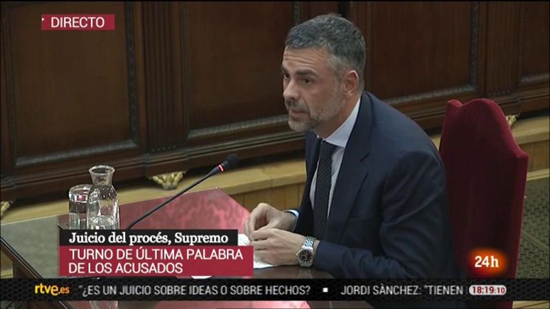 Santi Vila, a los jueces: "Espero que ustedes con su sentencia formen parte de la solución y no del agravio"