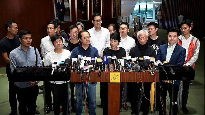 Telediario 1 - Hong Kong pospone la Ley de Extradición sin nueva fecha