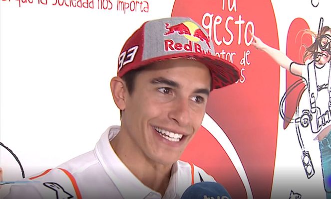 Telediario 1 - Márquez: "Intentaré lograr esa victoria que se me resiste en Montmeló"