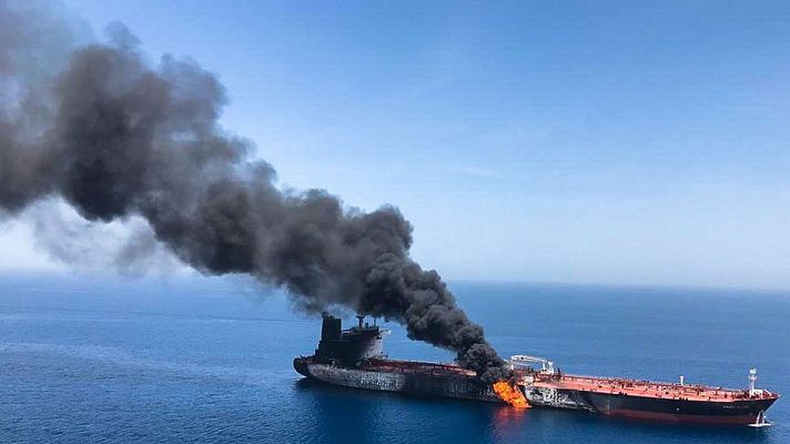 Telediario 1 - Washington acusa a Irán por el ataque a los dos petroleros en el estrecho de Ormuz