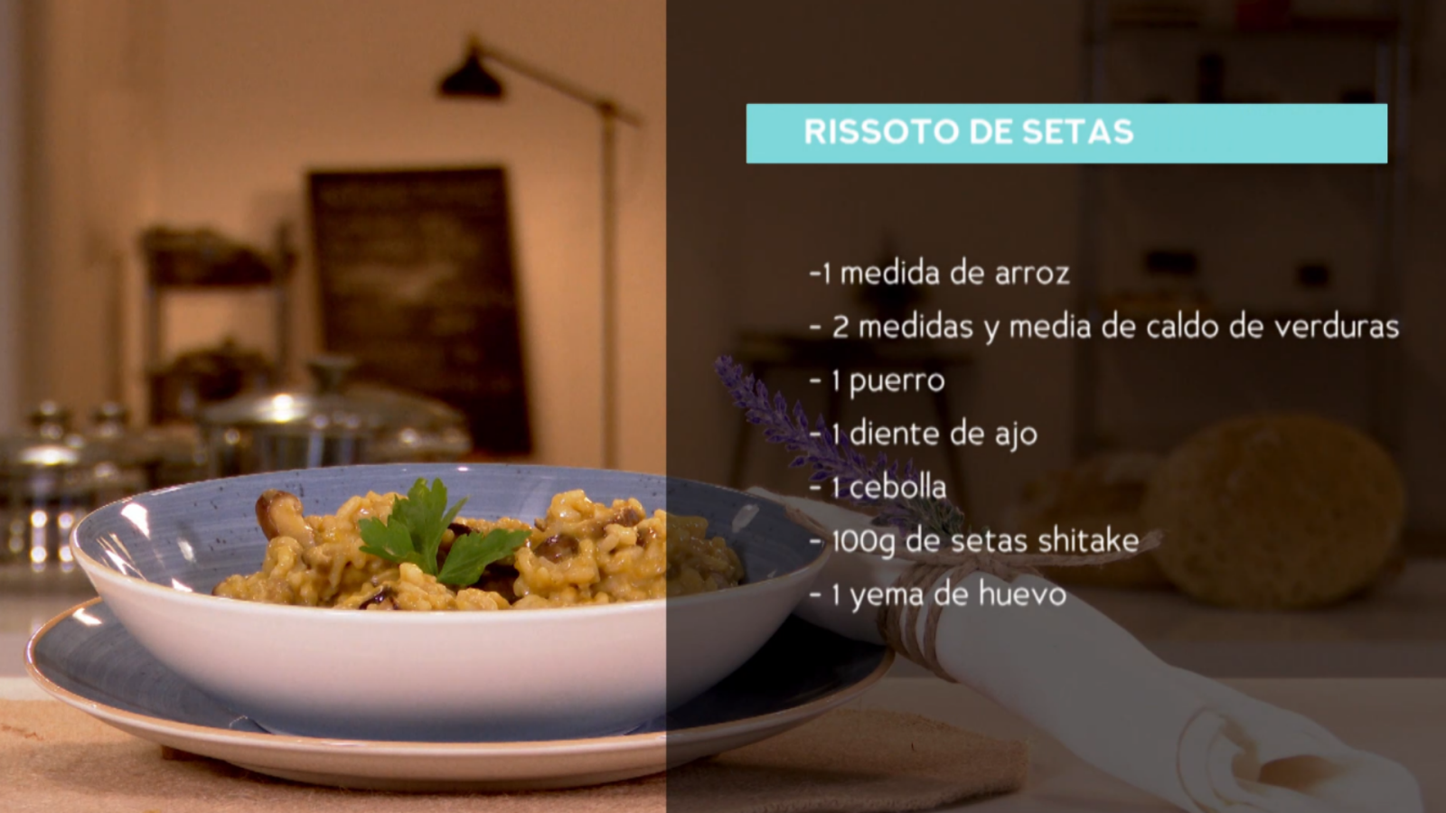 Receta de risotto de setas y verduras