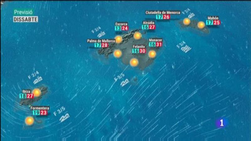 El temps a les Illes Balears - 14/06/19