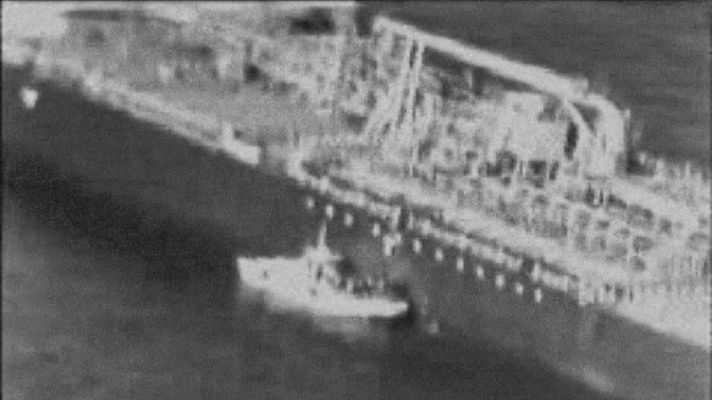 Telediario 1 - Trump insiste en que EE.UU tiene más pruebas que culpan a Irán del ataque a los buques en el golfo de Omán