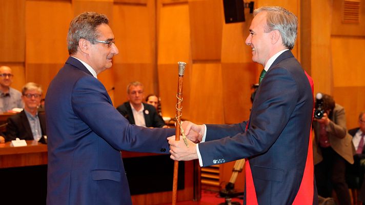 Telediario 1 - La suma de PP, Cs y Vox forma gobiernos en otros ayuntamientos además de Madrid