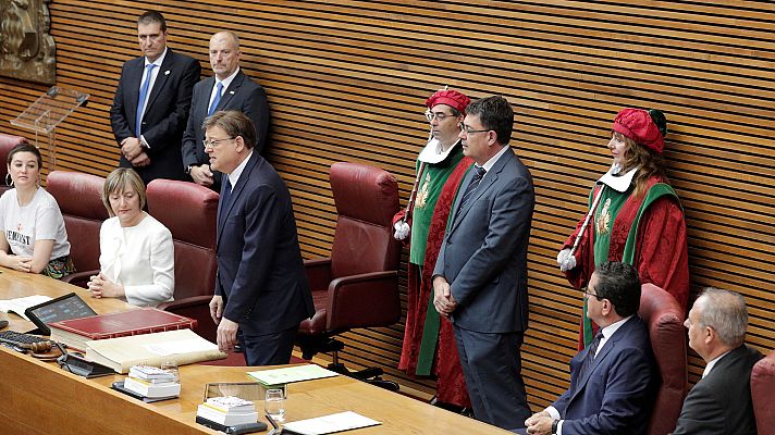 Telediario 1 - Ximo Puig defiende en su toma de posesión la cultura de pactos como mejor modelo de gobierno