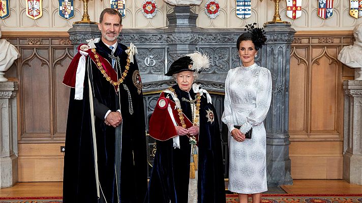 Telediario 1 - Felipe VI, caballero de la Orden de la Jarretera