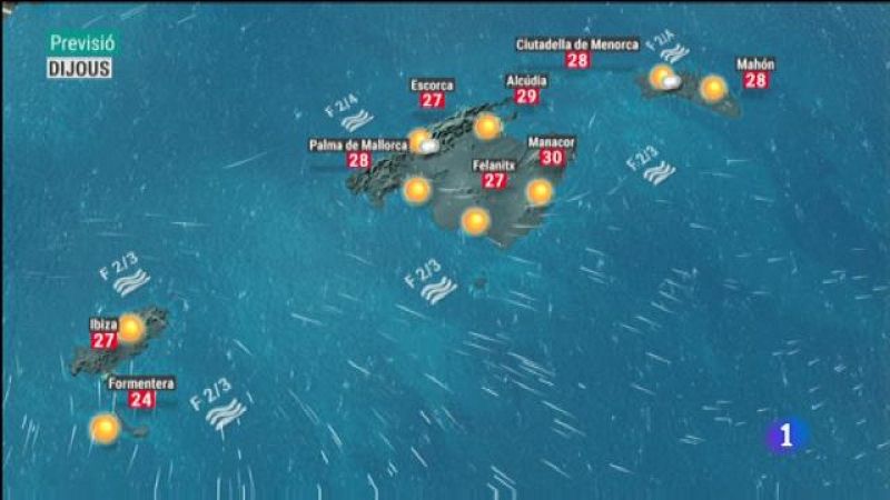 El temps a les Illes Balears - 20/06/19