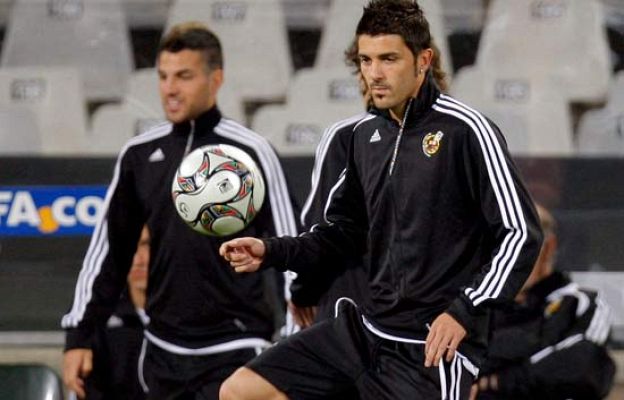  - La 'Roja' arropa a Villa