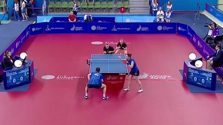  - Tenis de Mesa Dobles Mixtos 1/4 Final