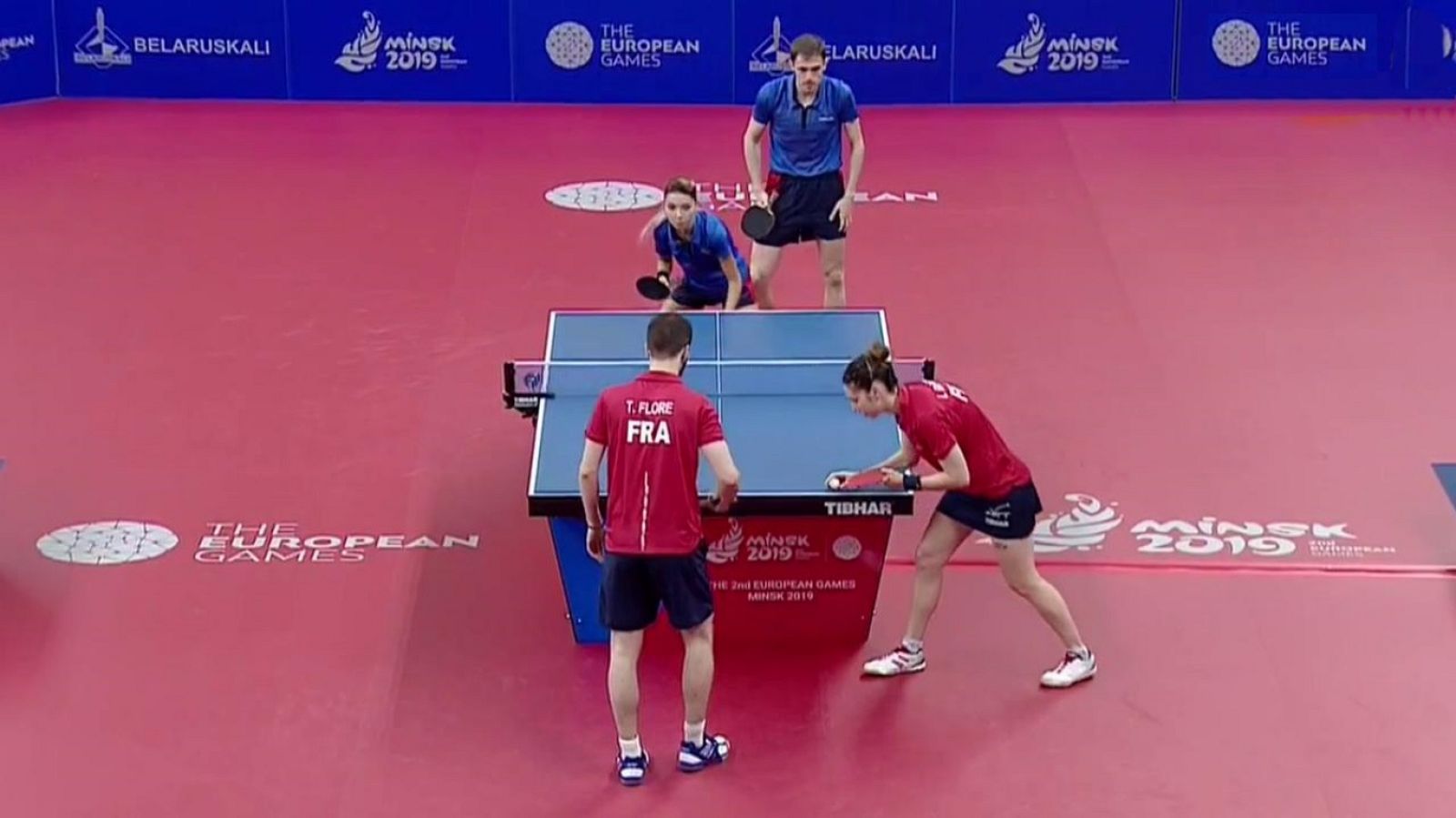 Juegos Europeos Minsk - Tenis de Mesa 1ª Semifinal Dobles Mixtos: Francia - Rumanía - ver ahora