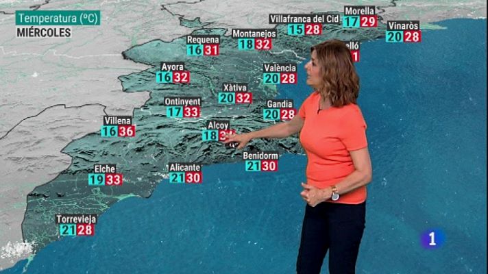 L'informatiu - Comunitat Valenciana - El tiempo en la Comunidad Valenciana - 25/06/19
