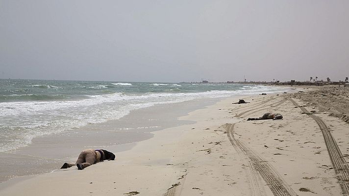 Telediario 1 - Solo el 25% de los cuerpos de migrantes muertos en el mar llega a aparecer