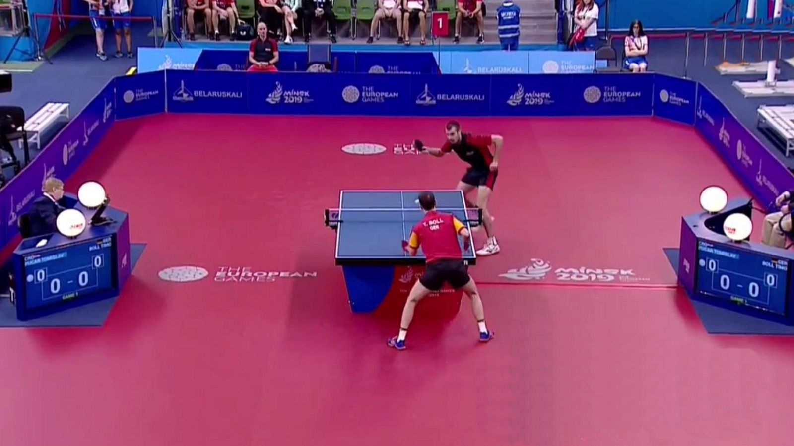 Juegos Europeos Minsk - Tenis de Mesa Individual Masculino 1ª Semifinal: Alemania - Croacia - ver ahora
