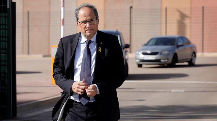 Telediario 1 - Los presos del 'procés' ya están en cárceles catalanas y Torra vuelve a pedir su libertad inmediata