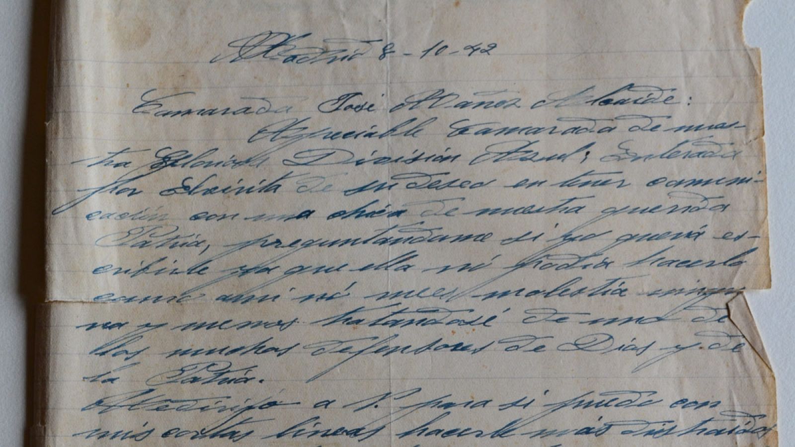 Cartas en el tiempo - Una mano tendida - Madrinas de guerra: Confortar a los hombres de las trincheras