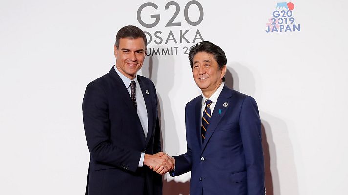 Telediario 1 - Sánchez se reúne con los líderes europeos en un G20 en el que defenderán el multilateralismo