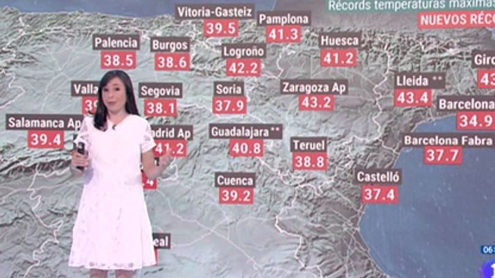 El tiempo - Las temperaturas bajan levemente pero seguirán altas en el centro, Baleares y nordeste