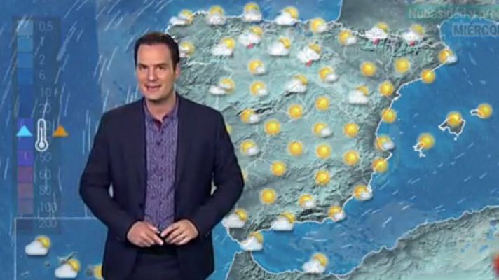 El tiempo - Temperaturas altas en valles del Ebro y Tajo, y lluvias en el norte