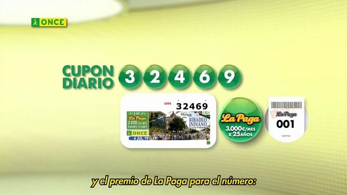 Sorteos ONCE - Sorteo ONCE - 04/07/19