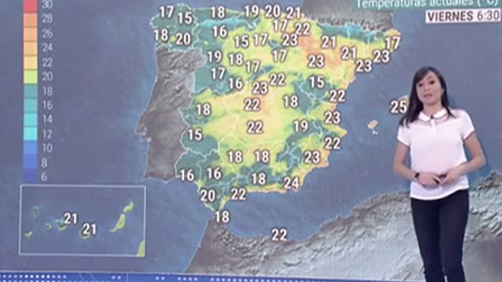 El tiempo - Temperaturas altas en el nordeste de la península y tormentas en Asturias y Galicia