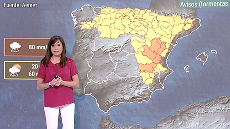 La semana comienza con temperaturas más bajas y avisos por precipitaciones