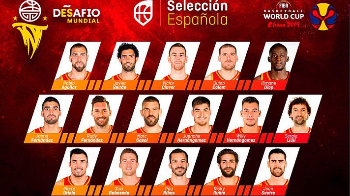 Telediario 1 - España va al Mundial las ausencias de Ibaka y Mirotic