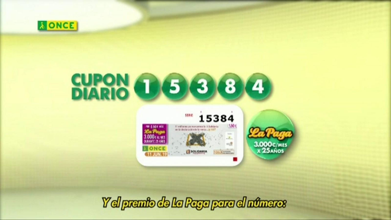 Sorteo ONCE - 11/07/19 - ver ahora