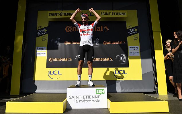 Telediario 1 - Tour 2019: De Gendt se impone en la octava etapa tras una escapada en solitario