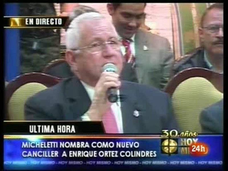 Micheletti rechaza las amenazas de Chávez | Ver
