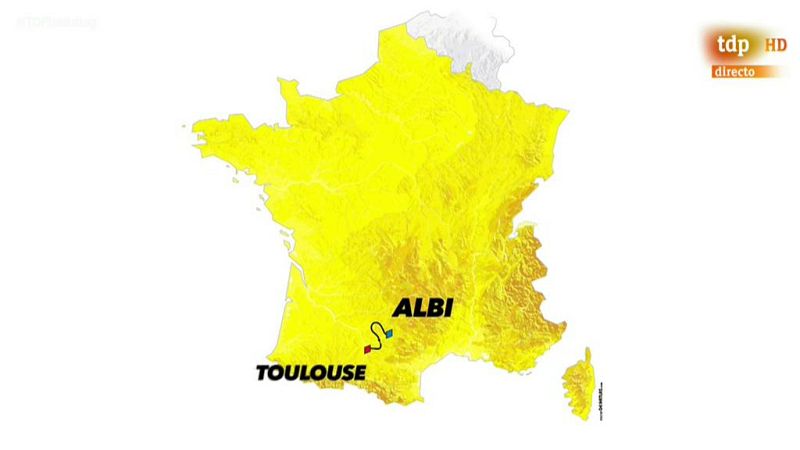 Tour 2019: Perfil etapa 12 Albi - Toulouse