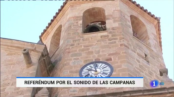 Telediario 1 - El conflicto por el sonido de las campanas de una iglesia en un pueblo de Teruel llega hasta el consejo de ministros