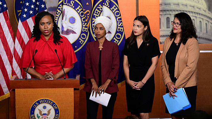 Telediario 1 - Las demócratas atacadas por Trump condenan sus mensajes