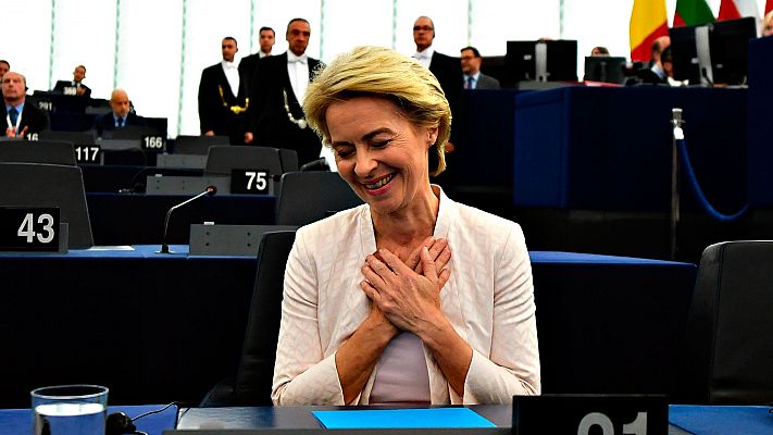 Informativo 24h - Von der Leyen, nueva presidenta de la Comisión Europea: "Es una gran responsabilidad  y mi trabajo empieza ahora"