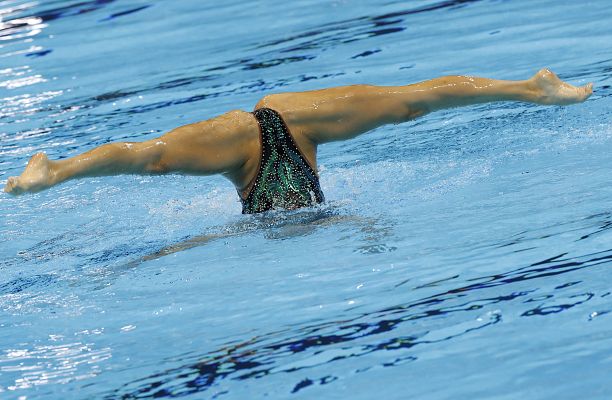  - Mundial Natación | Ona Carbonell nada 'It's a man's world' en la final de solo libre