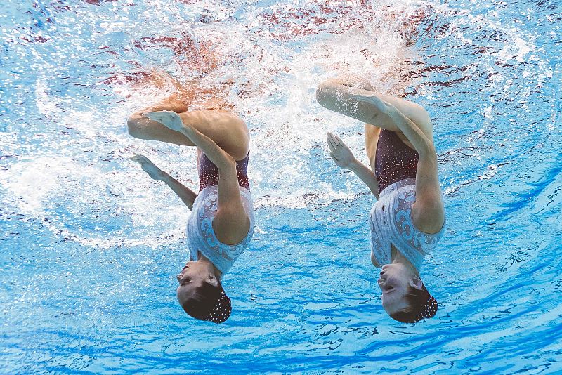 Mundial de natación 2019 | Actuación de Ona Carbonell y Paula Ramírez en la final de dúo libre - RTVE.es | Ver
