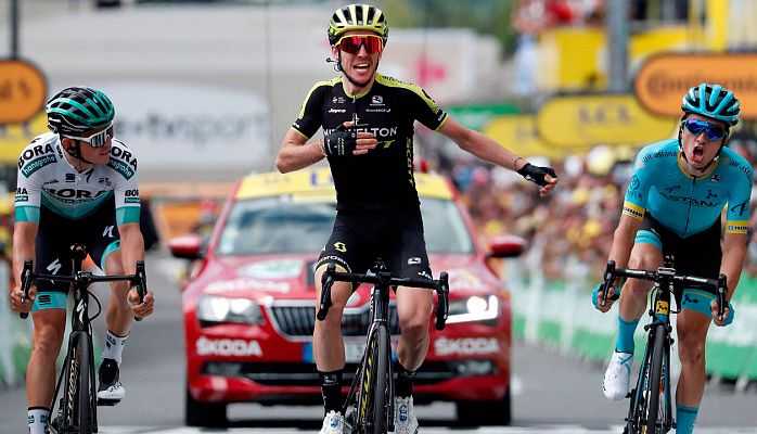 Tour de Francia - Tour 2019: Simon Yates bate a Pello Bilbao en la meta de Bagneres de Bigorre