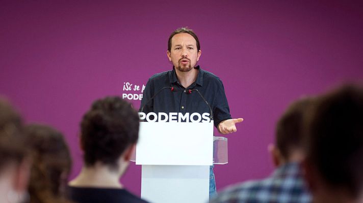 Telediario 1 - El 70% de los inscritos que han votado en la consulta de Podemos apoya el Gobierno de coalición