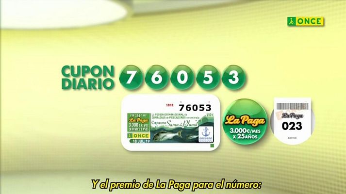 Sorteos ONCE - Sorteo ONCE - 18/07/19