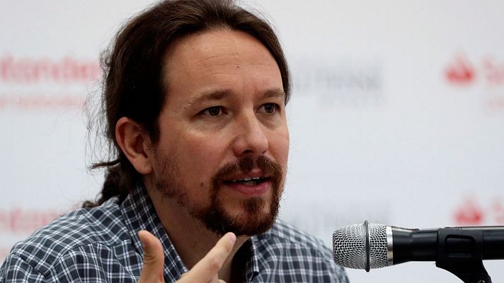 Telediario 1 - Iglesias mantiene el pulso y dice que Sánchez "no será presidente nunca" si "obliga" a votar otra vez