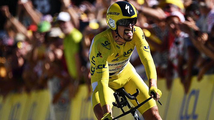 Telediario 1 - Tour 2019: Alaphilippe sorprende a todos... menos a Enric Mas