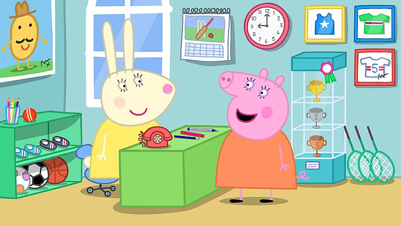 Miss Rabbit's relaxation class - Peppa Pig en inglés | Watch
