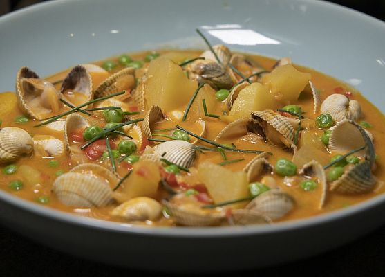 RTVE Cocina - "Caldeirada de berberechos" de Xosé T. Cannas