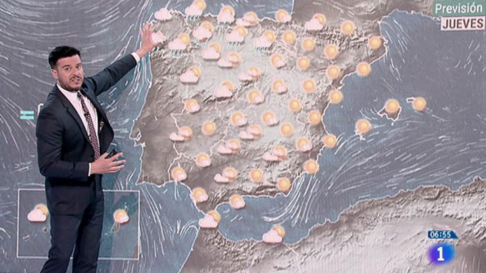 Calor en el este y el centro y más nubes en el norte