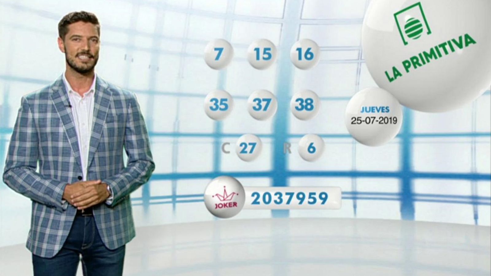 Lotería Nacional + La Primitiva + Bonoloto - 25/07/19 - ver ahora